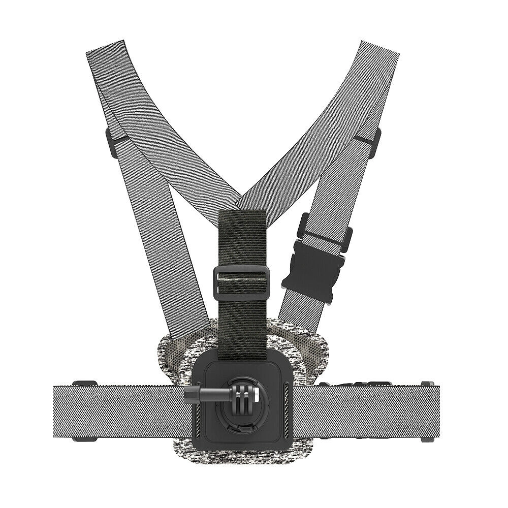 Suporte de Peito Duplo para GoPro e Câmeras Similares - Telesin
