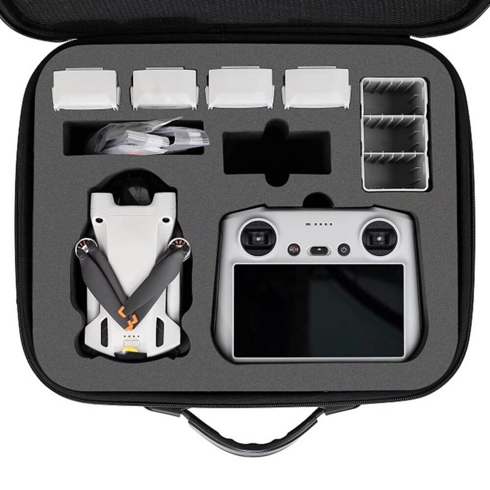 Maleta para Drone DJI Mini 3 Pro com Alça de Ombro - Cor Preto