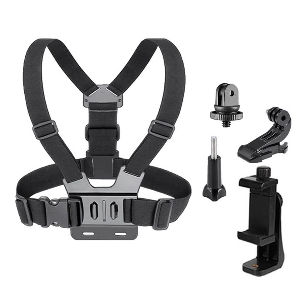 Suporte de Peito para Celular e Câmeras GoPro (2 em 1)