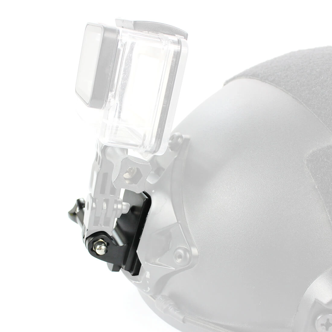 Suporte em Alumínio para GoPro em Capacete Tático com Base NVG