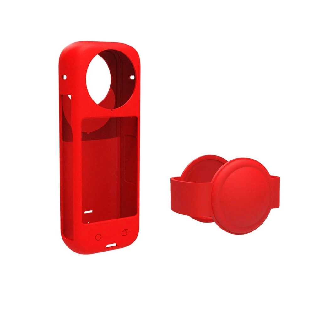 Case Capa de Silicone para Câmera Insta360 X4 + Protetor de Lente