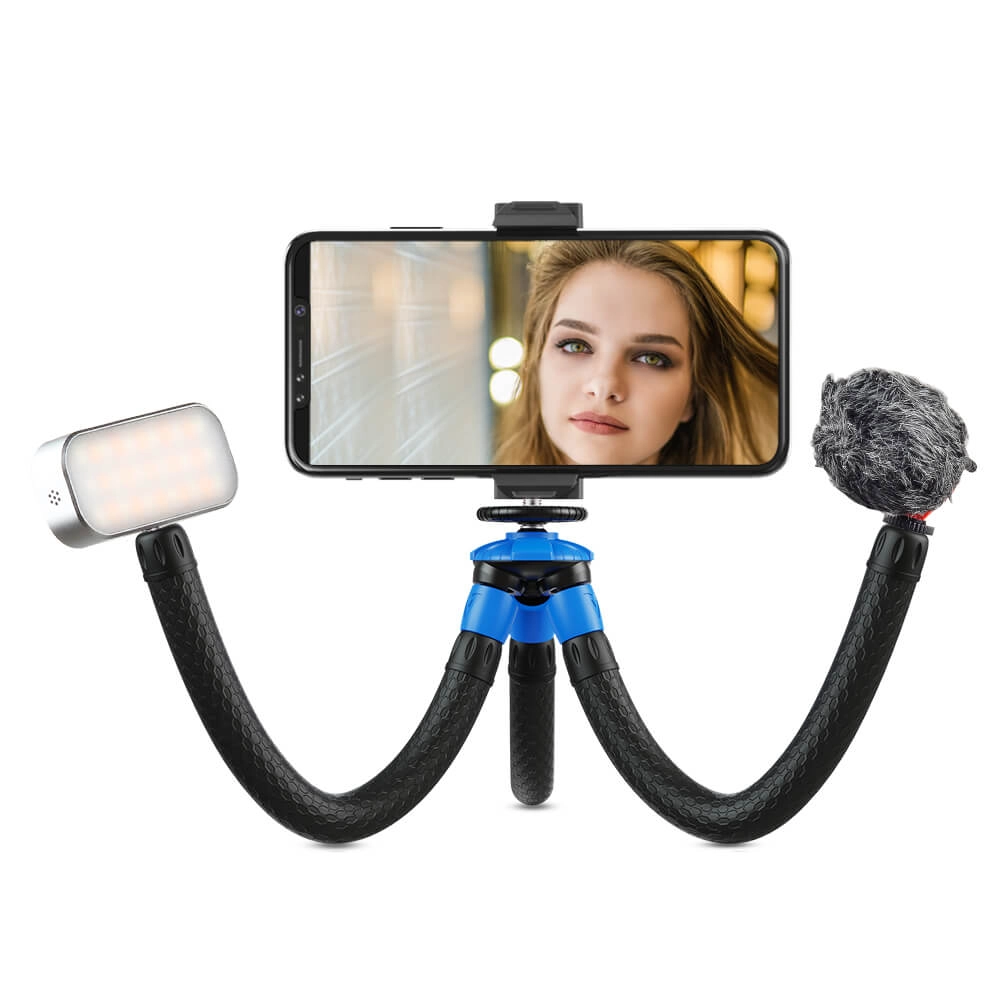 Tripé Flexível para Celular e Câmeras DSLR - Apexel