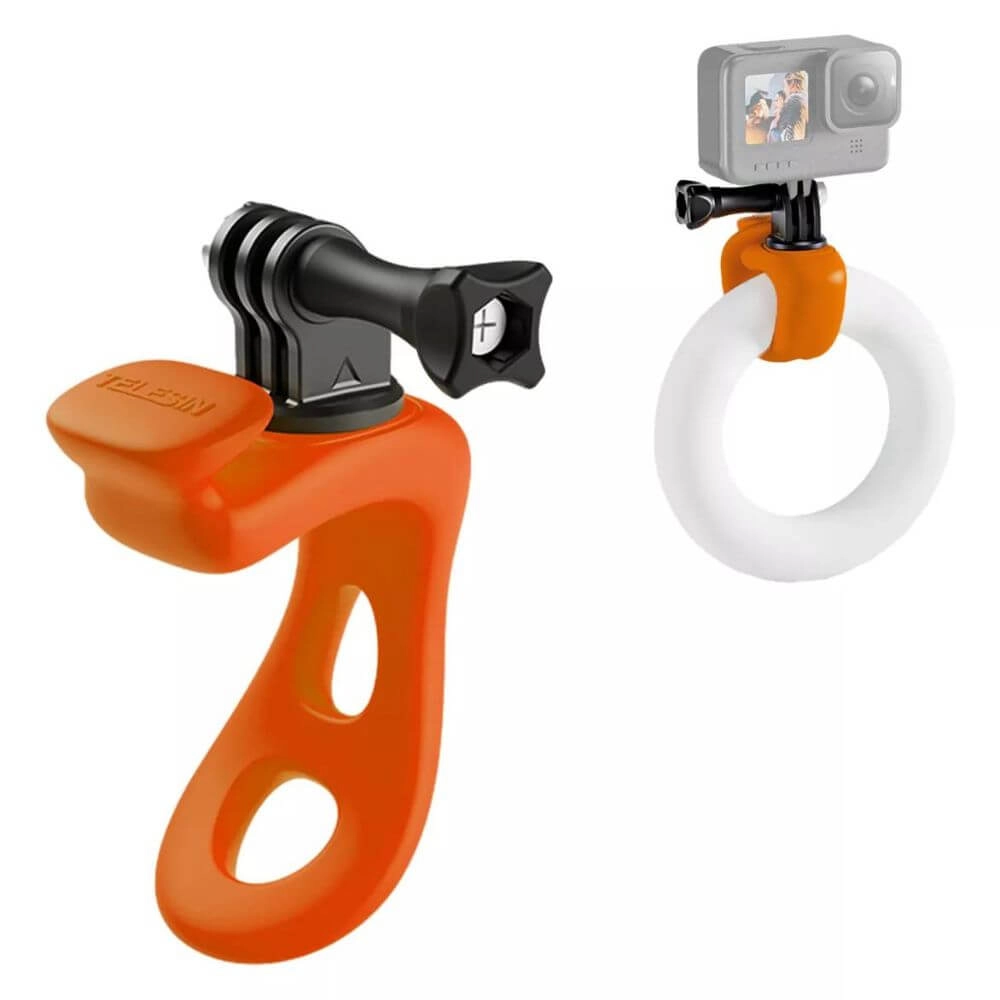 Suporte de Guidão ou Barra Tubular para GoPro Cor Laranja - Telesin