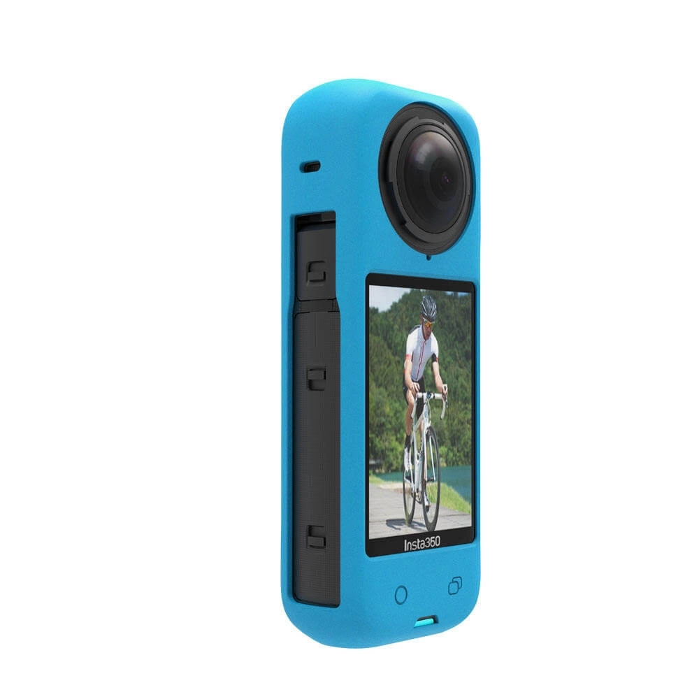 Case Capa de Silicone para Câmera Insta360 X4 + Protetor de Lente Case Capa de Silicone para Câmera Insta360 X4 + Protetor de Lente