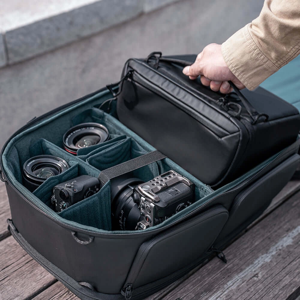 Mochila + Estojo de Ombro - Pgytech OneMo 2 Cor Preto (25L)