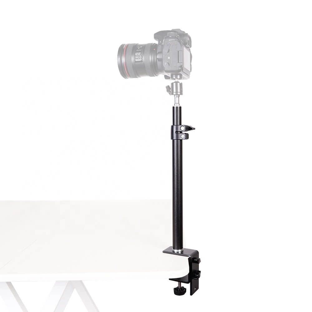 Suporte de Mesa para Iluminação e Câmeras Encaixe 1/4 Polegadas