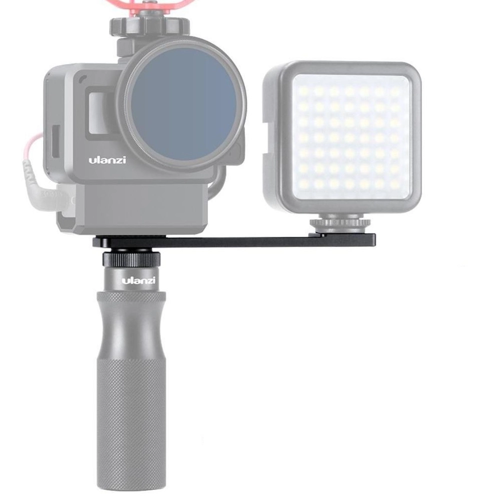 Placa de Montagem Dupla para Câmeras / Microfones / Flashes - Ulanzi