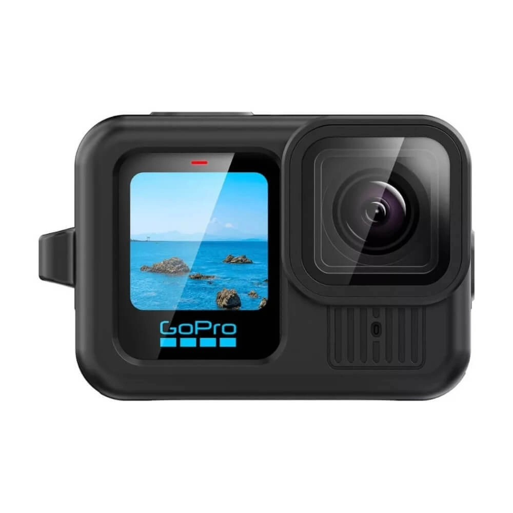 Capa de Silicone para GoPro Hero 13 + Tampa para Lente + Películas Cor: Preto