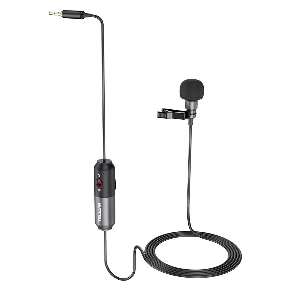 Microfone de Lapela para Câmeras e Celular - Telesin