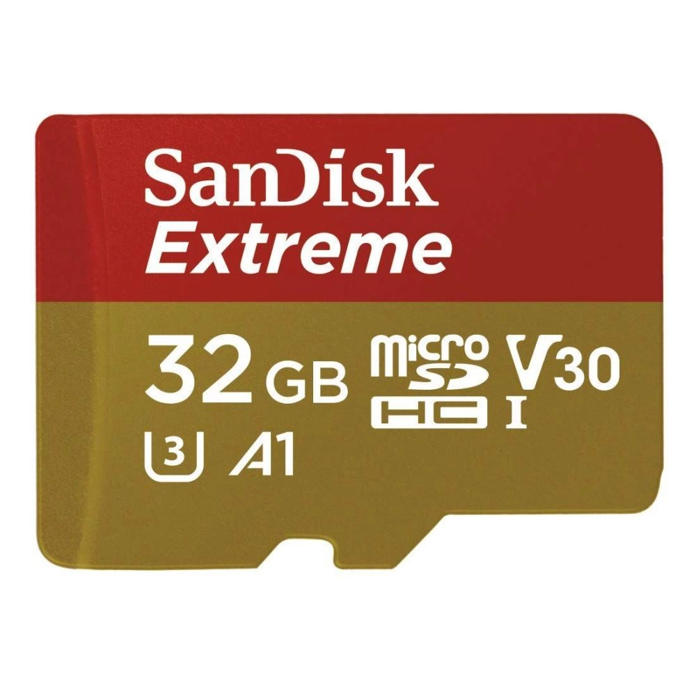 Cartão de Memória 32GB SanDisk MicroSD Extreme C10 U3 V30 100MB/s
